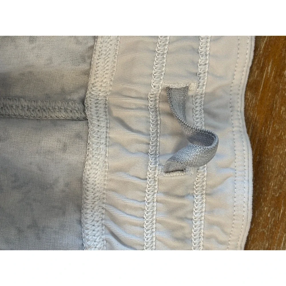 Lululemon Run Times Shorts Gray White Speckled Print Athletic Running Size 4